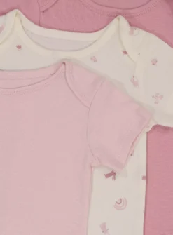 Pink Print Bodysuit 7 Pack 18-24 Months