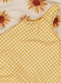 Sunflower & Yellow Gingham Swimsuits 2 Pack 9-12 Months