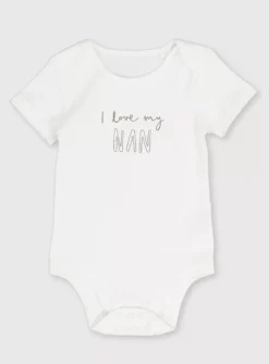 White 'I Love My Nan' Bodysuit 6-9 Months