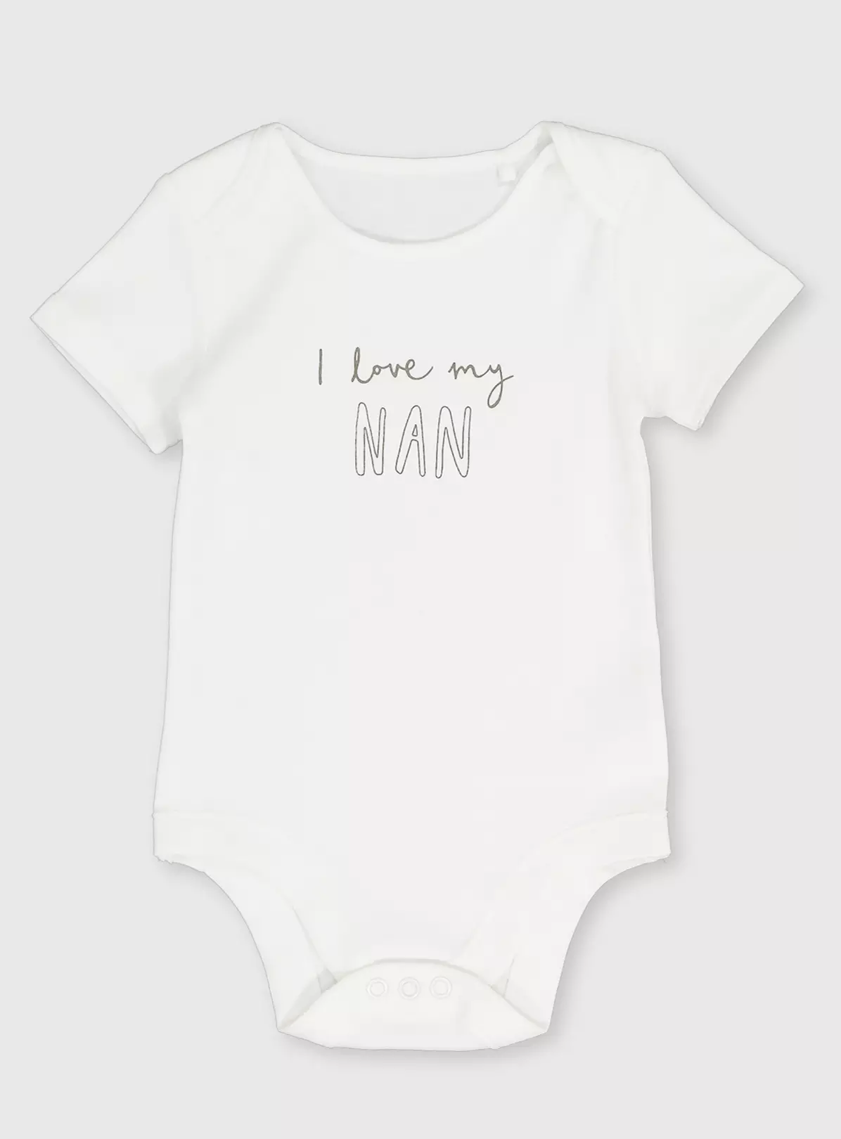 White 'I Love My Nan' Bodysuit 6-9 Months