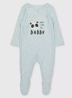 Blue Awesome Like My Daddy Sleepsuit 6-9 Months