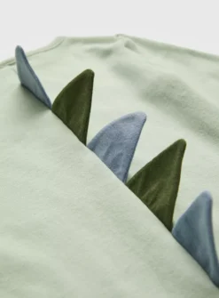 Green Dinosaur Sleepsuit & Hat Up To 1 Mth