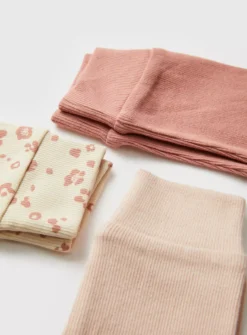 Pink Leggings 3 Pack 3-6 Months