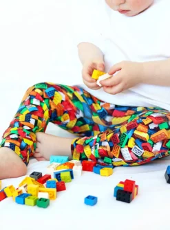 FRED & NOAH Bricks Leggings 0-6 Month