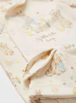 Easter Peter Rabbit Cream Sleepsuit & Hat 6-9 Months