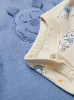 Disney Winnie The Pooh Dungarees & Bodysuit 3-6 Months