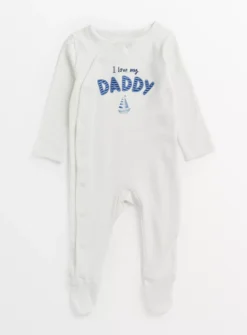 Blue I Love My Daddy Sleepsuit 6-9 Months