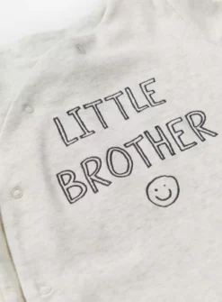 Grey Little Brother Sleepsuit 12-18 Months