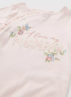Pink I Love My Mummy Sleepsuit 3-6 Months