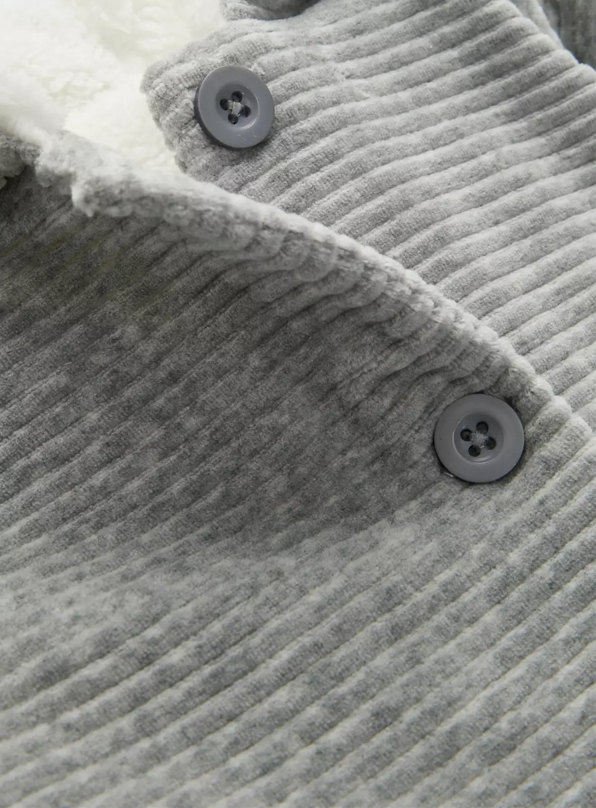 Grey Fleece Lined Hooded Cardigan3-6 Months