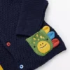 Navy Novelty Dinosaur Hooded Cardigan 12-18 Months
