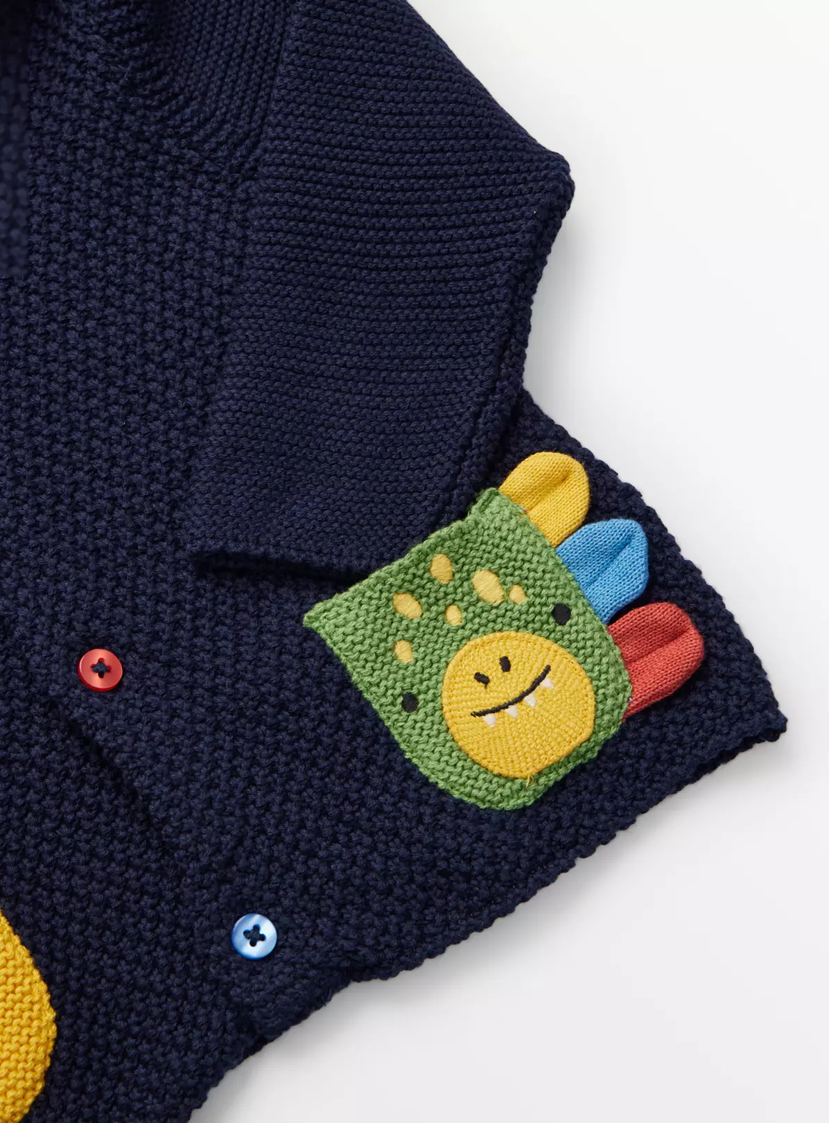 Navy Novelty Dinosaur Hooded Cardigan 18-24 Months