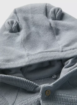 Blue Hooded Cardigan 6-9 Months