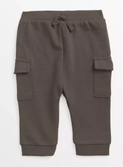 Charcoal Cargo Joggers9-12 Months