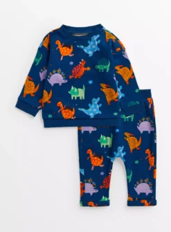 Navy Dinosaur Sweatshirt & Joggers 12-18 Months