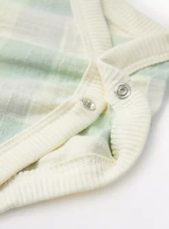 Check Bodysuit & Trousers Up To 3 Mths