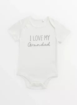 I Love My Grandad White Bodysuit Up To 3 Mths