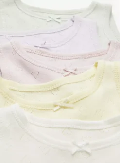 Pastel Sleeveless Bodysuit 5 Pack 6-9 Months