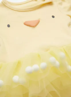 Easter Chick Tutu Bodysuit, Tights & Hat Set Up To 3 Mths