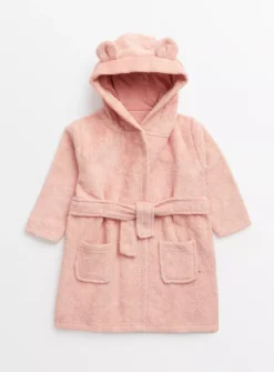 Pink Towelling Dressing Gown 3-6 Months