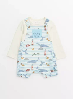 The Snail And The Whale Bodysuit & Bibshorts Set 9-12 Months