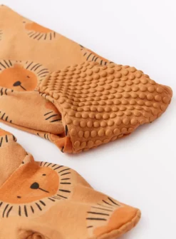 Orange Tiger Print Long Sleeve Sleepsuit Up To 3 Mths