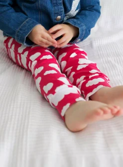 FRED & NOAH Pink Cloud  Leggings 3-4 Years